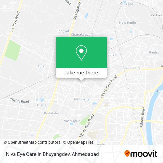 Niva Eye Care in Bhuyangdev map