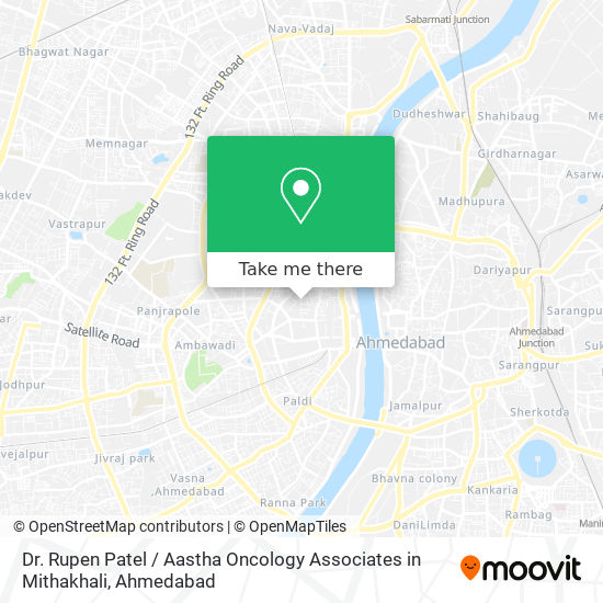 Dr. Rupen Patel / Aastha Oncology Associates in Mithakhali map