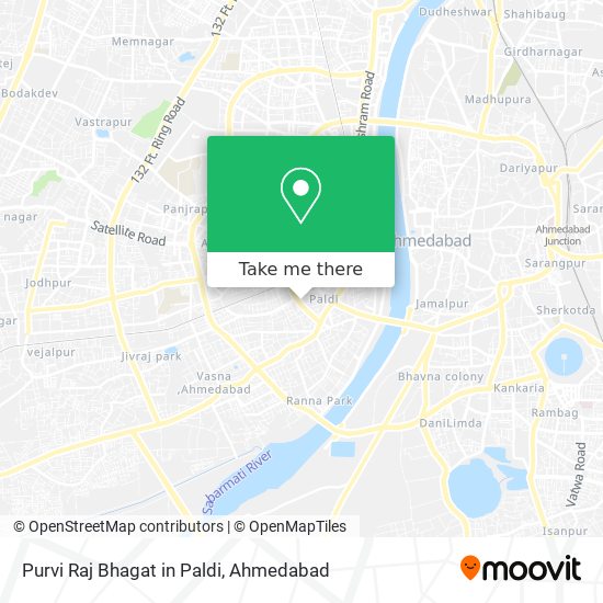 Purvi Raj Bhagat in Paldi map