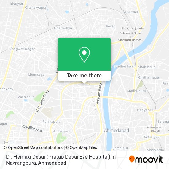 Dr. Hemaxi Desai (Pratap Desai Eye Hospital) in Navrangpura map