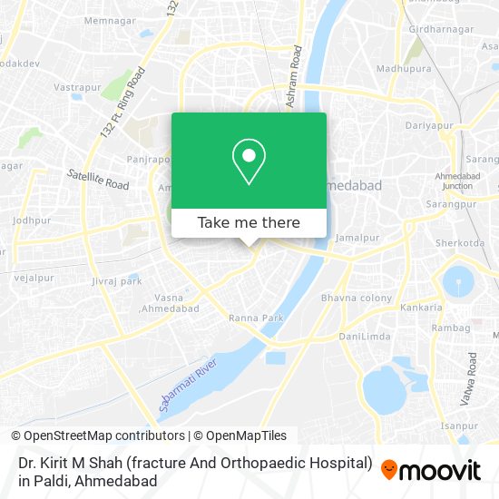 Dr. Kirit M Shah (fracture And Orthopaedic Hospital) in Paldi map