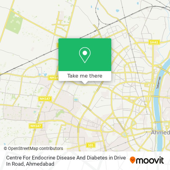 Centre For Endocrine Disease And Diabetes in Drive In Road map