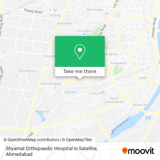 Shyamal Orthopaedic Hospital in Satellite map