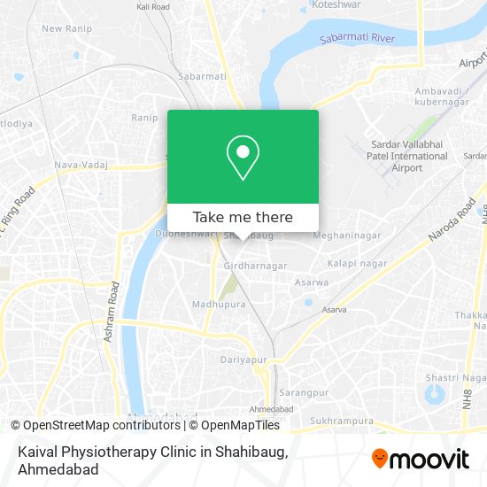 Kaival Physiotherapy Clinic in Shahibaug map