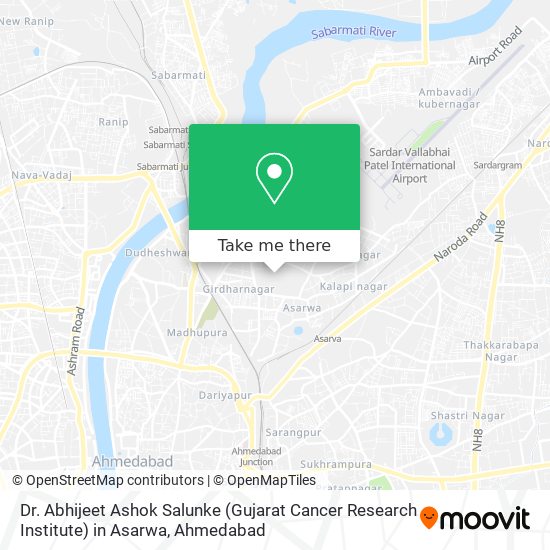 Dr. Abhijeet Ashok Salunke (Gujarat Cancer Research Institute) in Asarwa map