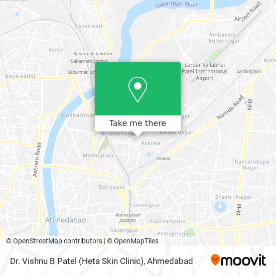 Dr. Vishnu B Patel (Heta Skin Clinic) map