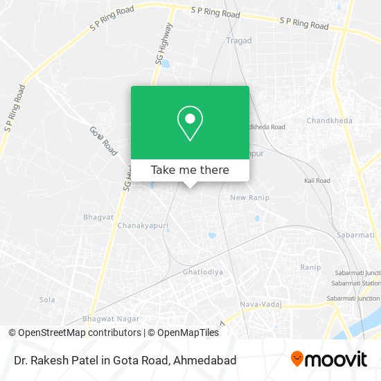 Dr. Rakesh Patel in Gota Road map