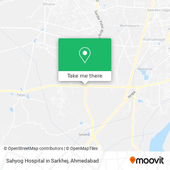 Sahyog Hospital in Sarkhej map