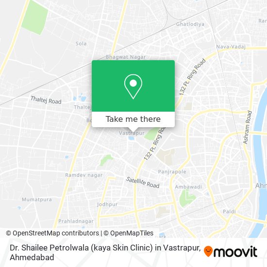Dr. Shailee Petrolwala (kaya Skin Clinic) in Vastrapur map