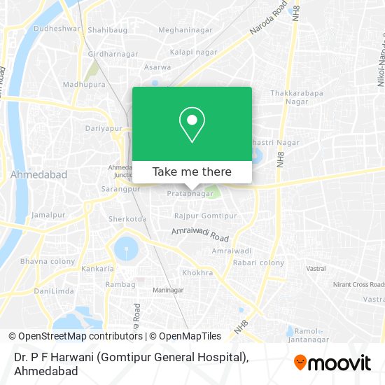 Dr. P F Harwani (Gomtipur General Hospital) map