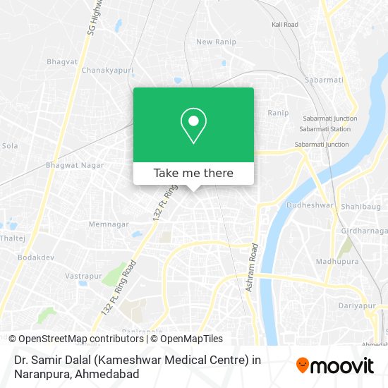 Dr. Samir Dalal (Kameshwar Medical Centre) in Naranpura map