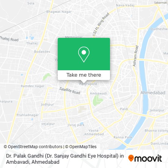 Dr. Palak Gandhi (Dr. Sanjay Gandhi Eye Hospital) in Ambavadi map