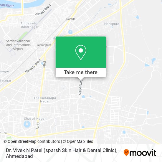 Dr. Vivek N Patel (sparsh Skin Hair & Dental Clinic) map