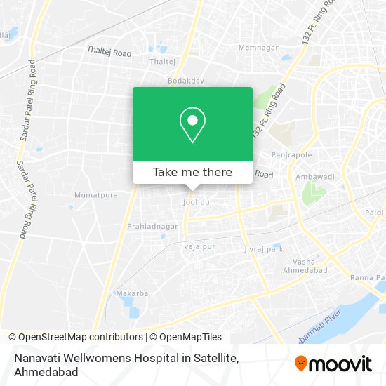 Nanavati Wellwomens Hospital in Satellite map