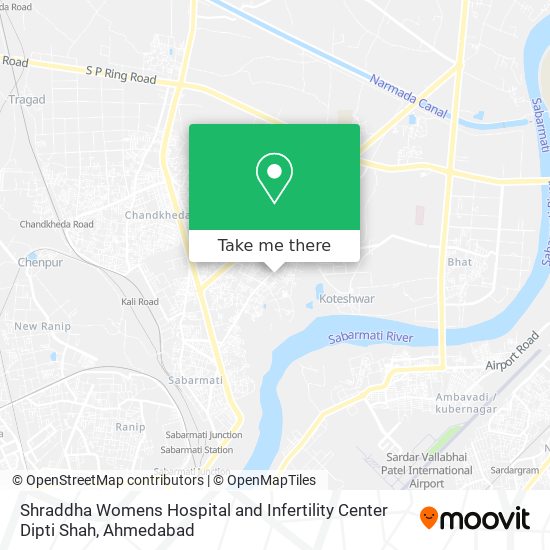 Shraddha Womens Hospital and Infertility Center Dipti Shah map