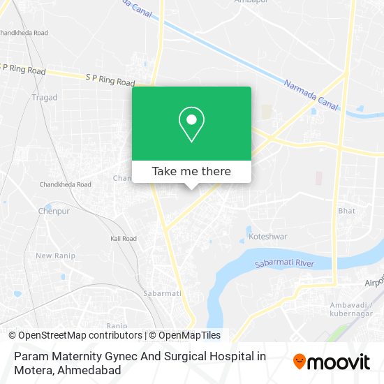 Param Maternity Gynec And Surgical Hospital in Motera map