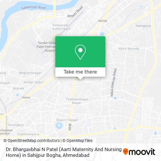 Dr. Bhargavbhai N Patel (Aarti Maternity And Nursing Home) in Sahijpur Bogha map