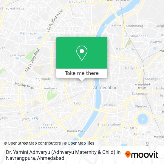 Dr. Yamini Adhvaryu (Adhvaryu Maternity & Child) in Navrangpura map