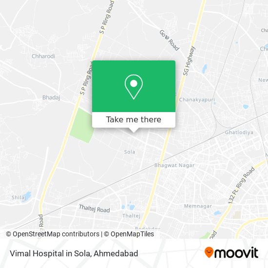 Vimal Hospital in Sola map