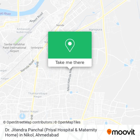 Dr. Jitendra Panchal (Priyal Hospital & Maternity Home) in Nikol map