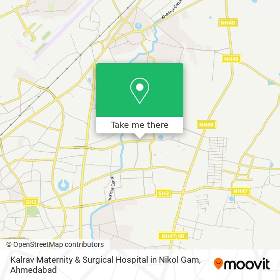 Kalrav Maternity & Surgical Hospital in Nikol Gam map