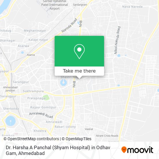 Dr. Harsha A Panchal (Shyam Hospital) in Odhav Gam map