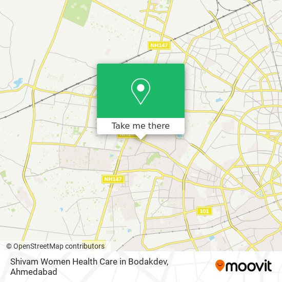 Shivam Women Health Care in Bodakdev map