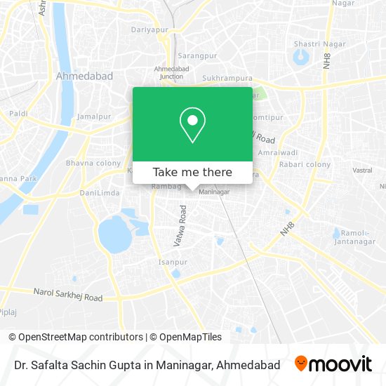 Dr. Safalta Sachin Gupta in Maninagar map