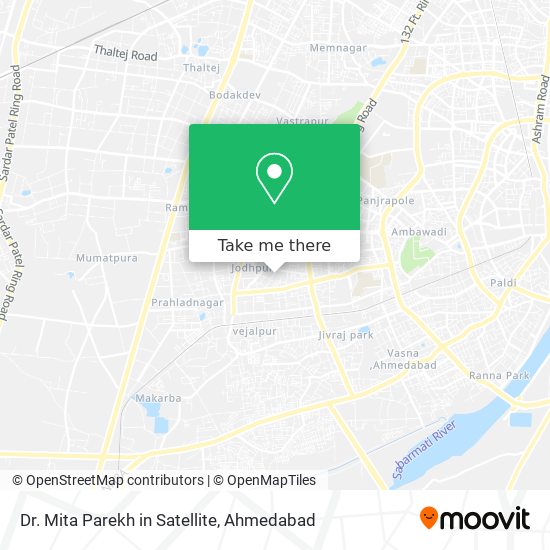Dr. Mita Parekh in Satellite map