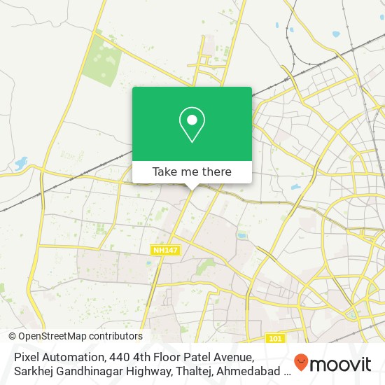 Pixel Automation, 440 4th Floor Patel Avenue, Sarkhej Gandhinagar Highway, Thaltej, Ahmedabad - 380 map