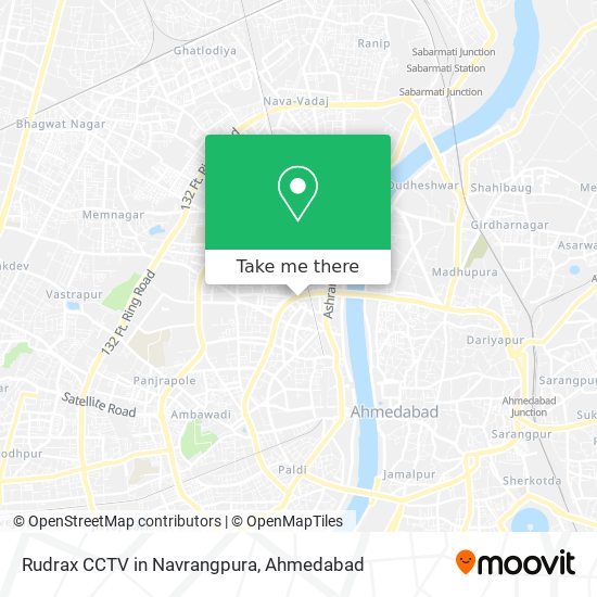 Rudrax CCTV in Navrangpura map