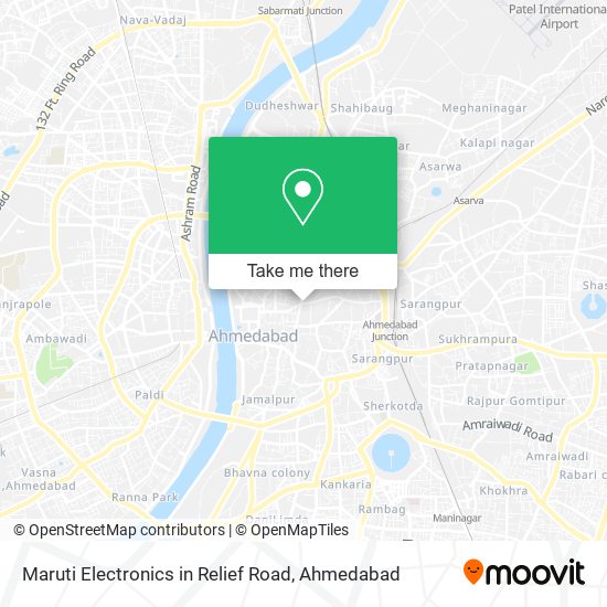 Maruti Electronics in Relief Road map