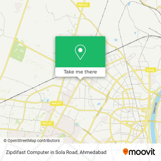 Zipdifast Computer in Sola Road map