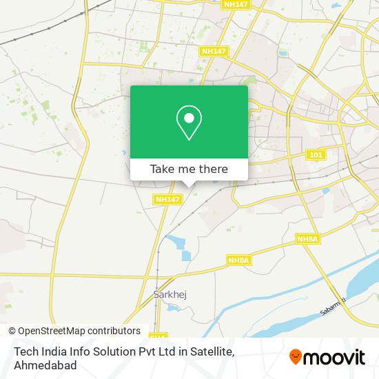 Tech India Info Solution Pvt Ltd in Satellite map