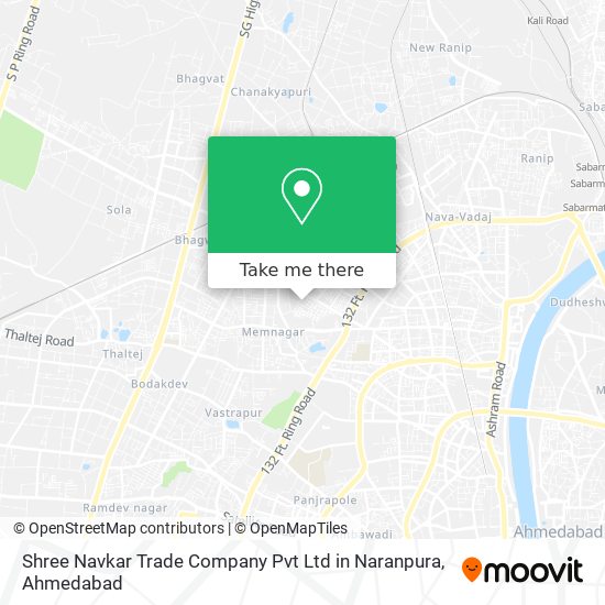 Shree Navkar Trade Company Pvt Ltd in Naranpura map