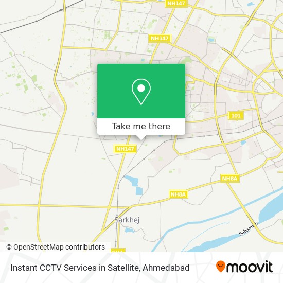 Instant CCTV Services in Satellite map