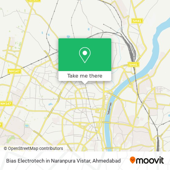 Bias Electrotech in Naranpura Vistar map