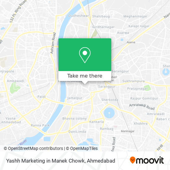 Yashh Marketing in Manek Chowk map