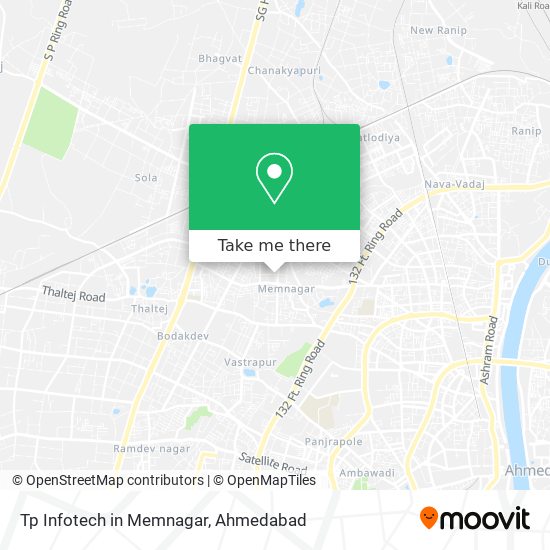 Tp Infotech in Memnagar map