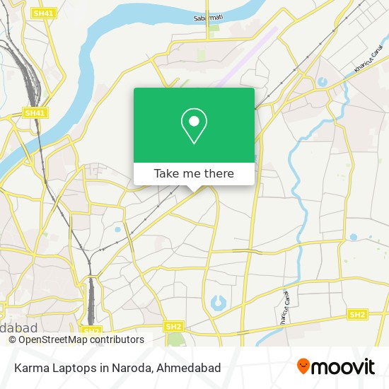 Karma Laptops in Naroda map