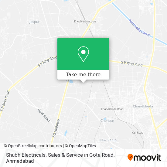 Shubh Electricals. Sales & Service in Gota Road map