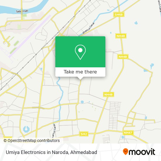 Umiya Electronics in Naroda map