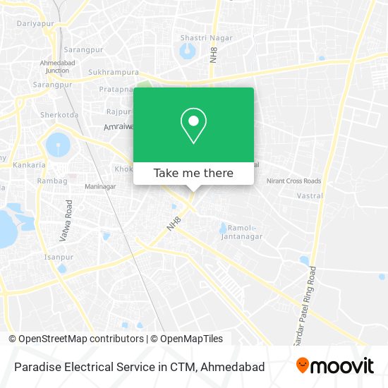 Paradise Electrical Service in CTM map