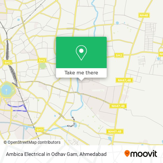 Ambica Electrical in Odhav Gam map