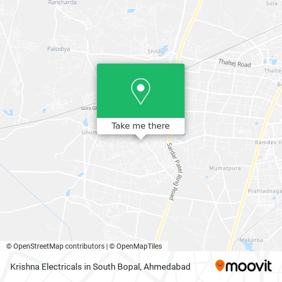 Krishna Electricals in South Bopal map