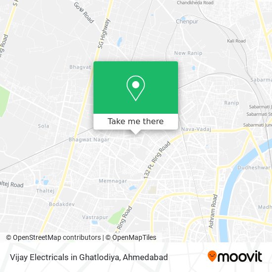Vijay Electricals in Ghatlodiya map
