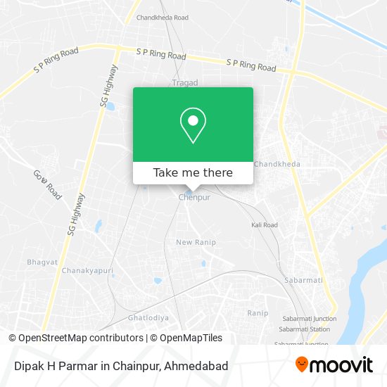 Dipak H Parmar in Chainpur map