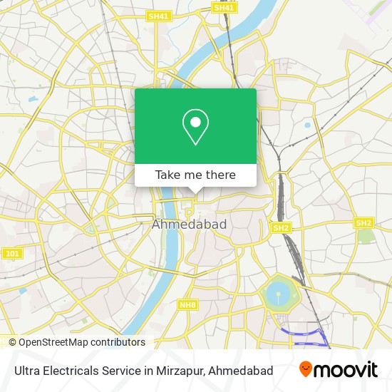 Ultra Electricals Service in Mirzapur map