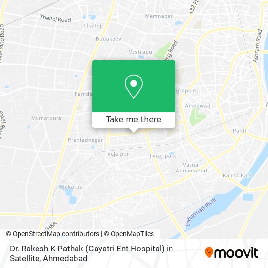 Dr. Rakesh K Pathak (Gayatri Ent Hospital) in Satellite map