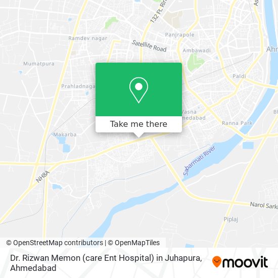 Dr. Rizwan Memon (care Ent Hospital) in Juhapura map